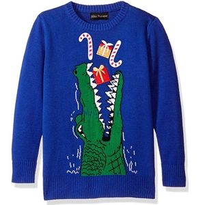 NWOT Alex Stevens Gator Gifts Holiday Sweater 4